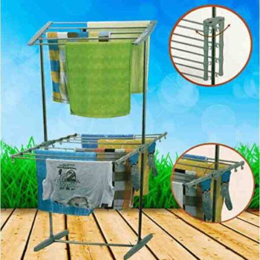 Buy Multifunctional Mobile Folding Cloth Dryer Rack stand At Best Price Online In Pakistan By Shopse.pk