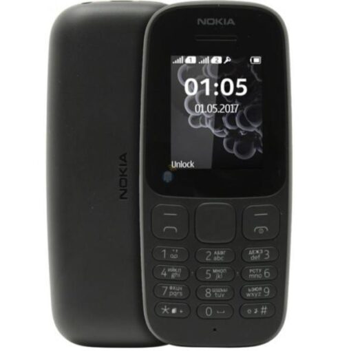 Buy Nokia 105 (Dual SIM, Black) at Best Price Online in Pakistan By Shopse.pk 1