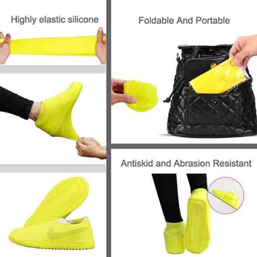 Buy Non-Slip Silicone Rain Boot Shoe Cover Large Size 41 to 45 At Affordable Price Online in Pakistan by Shopse.pk