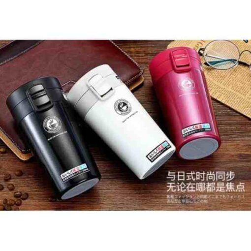 Buy Stainless Steel Double Wall Vacuum Coffee Cup Flask Hot & Cold Mug Coffee Cup Couple Cups Office Cup 370ml at Best Price Online in Pakistan By Shopse.pk