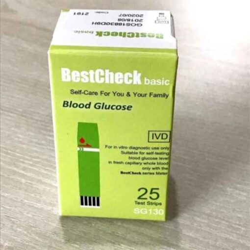 Buy Blood Glucose Test Strips Best Check Basic (25pcs) at Best Price Online in Pakistan by Shopse.pk