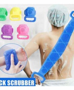 Buy Magic Silicone Brush Bath Rubbing Back Mud Peeling Body Massage Scrubber Skin Cleansing Belt at Best Price Online in Pakistan by Shopse.pk