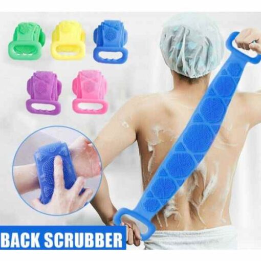 Buy Magic Silicone Brush Bath Rubbing Back Mud Peeling Body Massage Scrubber Skin Cleansing Belt at Best Price Online in Pakistan by Shopse.pk