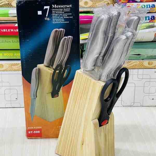 Buy Kitchen Knife Set with Shears & Sharpener (KS-14) at Best Price Online in Pakistan by Shopse.pk