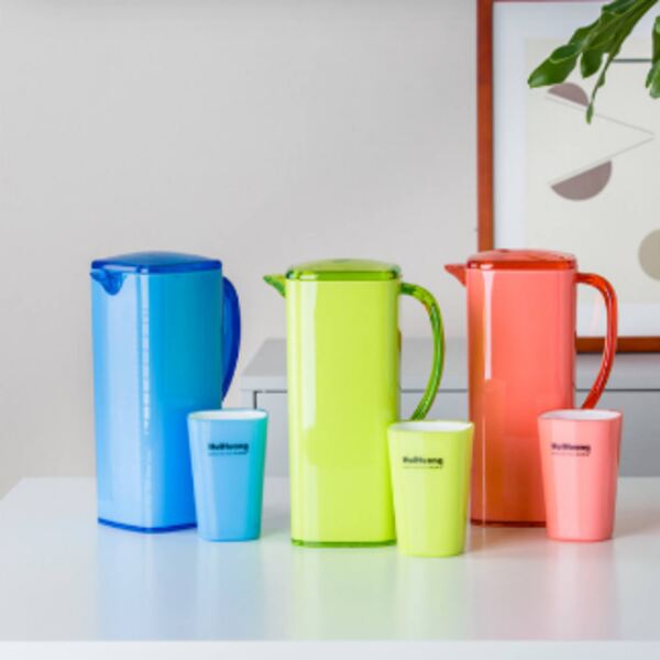 Buy M.sale Double Wall 1500ml Plastic Water Pitcher Plastic Water Jug Water Pot with 4 Cups for Coffee Tea Milk Juice (Random Colour) at Reasonable Price Online in Pakistan By Shopse.pk