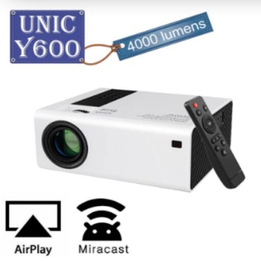 Buy UNIC 2021 NEW Flagship Y6 Led Projector HD 1080P 4000 Lumens Beamer Home Theater Proyector Portable Cinema WIFI Multi Screens at Best Price Online in Pakistan by Shopse.pk