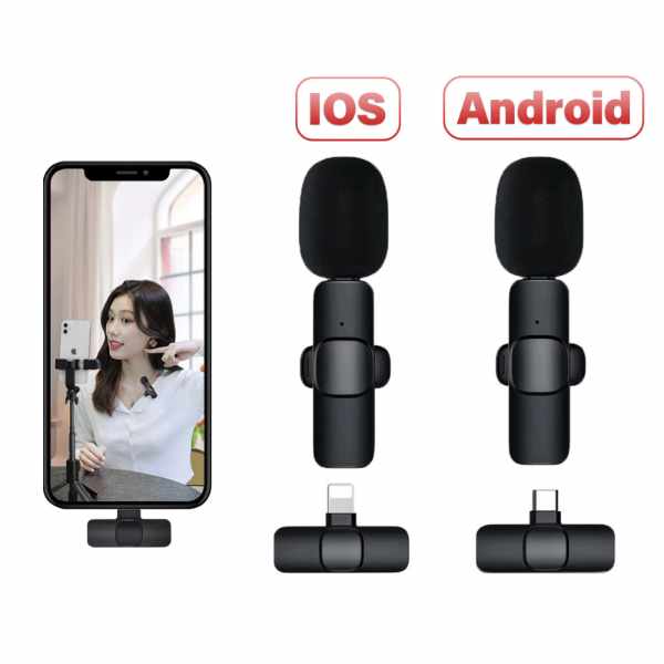 Buy Best Quality K11 2-in-1 Collar Wireless Microphone iPhoneAndroid & Type C Supported by Shopse.pk at most Affordable prices with Fast shipping services all over Pakistan