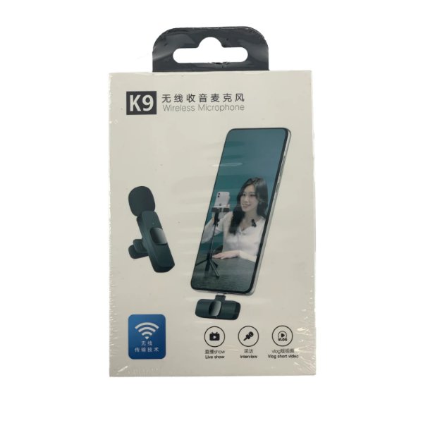 Buy Best Quality K9 Wireless Collar Mic iPhoneAndroid & Type C Supported Wireless Microphone by Shopse.pk at most Affordable prices with Fast shipping services all over Pakistan