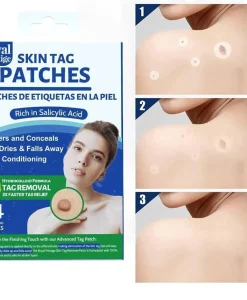 Royal Skin Tag Patch Blue Cotton 1 Pc