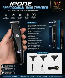 Professional Hair Trimmer for Men with LED Digital Display,