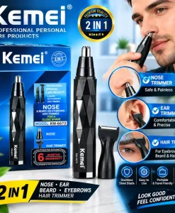Kemei KM-6673 2-in-1 Nose & Ear Hair Trimmer